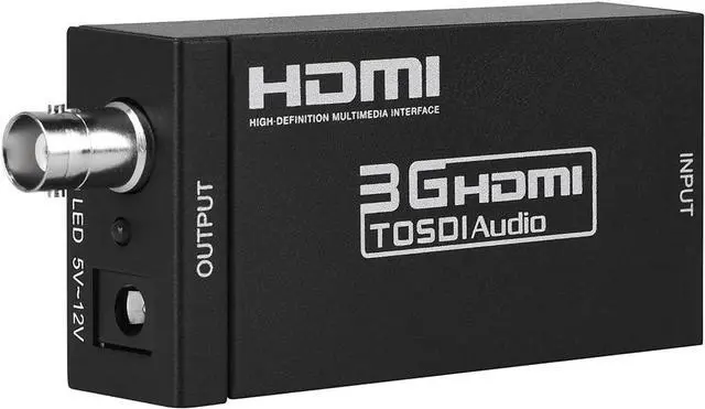 Main image of Groza HDMI to SDI Converter, HDMI to SD-SDI HD-SDI 3G-SDI Audio Video Adapter,Support 1080P 1080I for Camera Home Theater Monitora