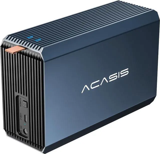 Main image of ACASIS External Dual-Drive RAID Enclosure with Cooling Fan for 2.5/3.5" SATA HDD/SSD with USB A/C 3.0, Support RAID 0/1/JBOD/SPAN, Max 6Gbps with UASP, 36TB Capacity Raid Enclosure