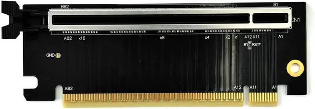 Alt view image 3 of 7 - 4.0 x16 PCIe Extended Card Gen*3/4 Test Protection Card Expansion Riser Adapter Extender PCI-E Slots Protector for Motherboard 1U 2U 3U (R33U)