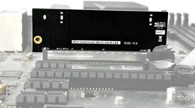 Alt view image 5 of 7 - 4.0 x16 PCIe Extended Card Gen*3/4 Test Protection Card Expansion Riser Adapter Extender PCI-E Slots Protector for Motherboard 1U 2U 3U (R33U)