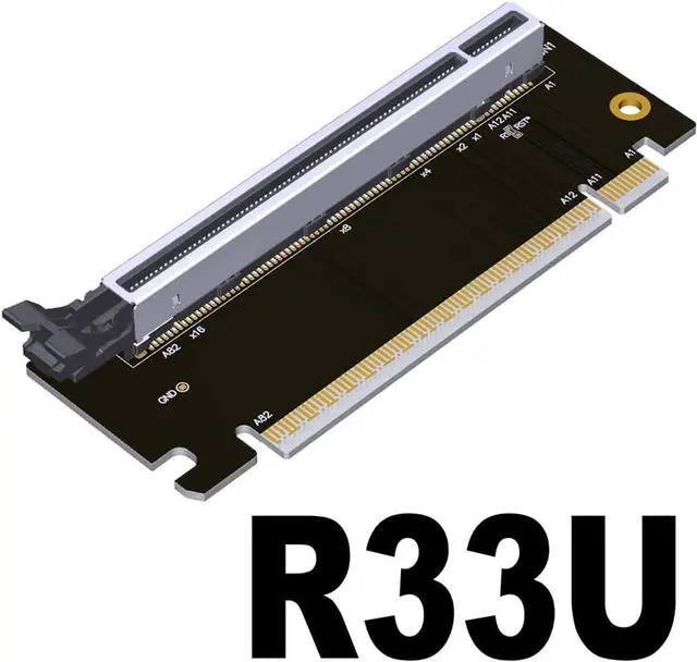 Alt view image 2 of 7 - 4.0 x16 PCIe Extended Card Gen*3/4 Test Protection Card Expansion Riser Adapter Extender PCI-E Slots Protector for Motherboard 1U 2U 3U (R33U)