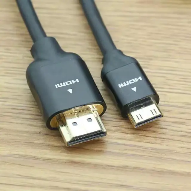 Alt view image 3 of 3 - Mini HDMI to HDMI Cable 6FT, Ultra Slim & Flexible Soft Mini HDMI Cable Supports 3D/4K@60Hz/18gbps/2160P/1080P