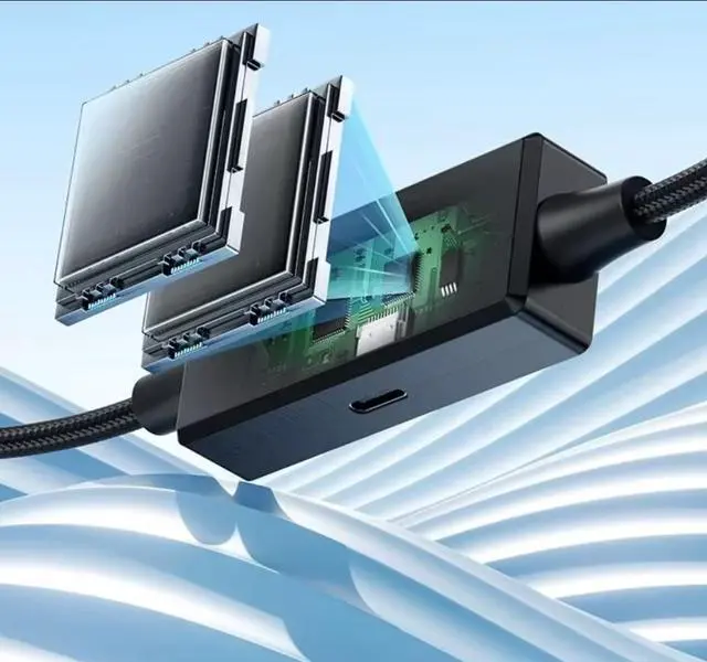 Alt view image 2 of 7 - 16FT Link Cable for Quest 3S/3, 2 and Pro, steamVR, Pico neo3/4/pc With Separate Charging Port for Uninterrupted Power, PD 27W, USB 3.2 GEN1  Type A to C Cable for VR Headset Accessories and Gaming PC