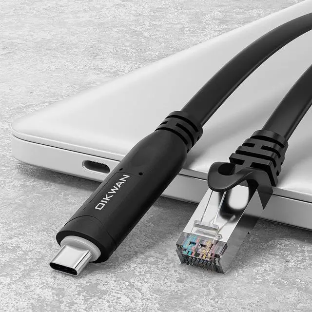 Alt view image 5 of 7 - USB-C Console Cable UART Serial Cable Essential Accesory Compatible Ubiquity, LINKSYS, Routers/Switches for Laptops in Windows, Mac, Linux(Black,10ft