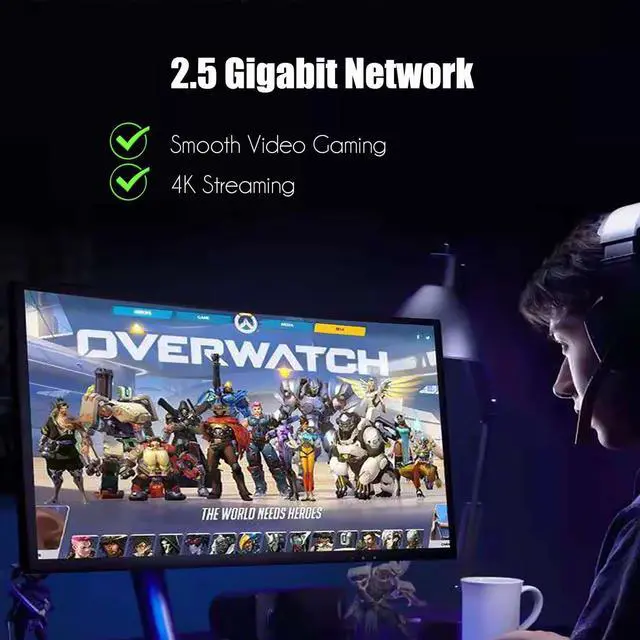 Alt view image 4 of 7 - LE8105 2.5Gb PCIe Network Card for Desktop PC, 2500/1000/100Mbps Giga-bit Ethernet RJ45 LAN Port, PCIE X1 Interface, Regular & Low Profile Bracket