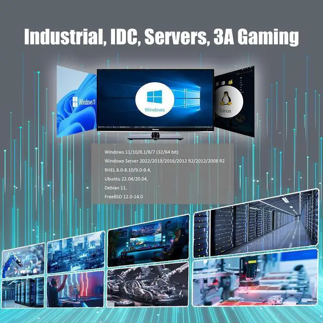 Alt view image 2 of 7 - ST7336 2-Port QSFP28 VPI 100Gb EDR InfiniBand and Ethernet Network Card with Mellanox ConnectX-4 Controller, PCIe 3.0 X16 Interface, Support InfiniBand RDMA/RDMA (RoCE v2)