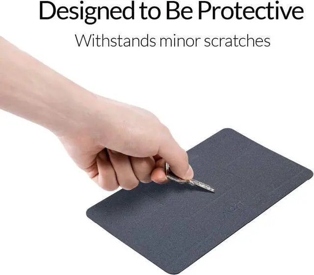 Alt view image 6 of 6 - MOFT Compact Adhesive Laptop Stand 3 Elevation for Ergonomic Viewing, Fits Laptops Without Bottom Vents, Repositionable Residue-Free Computer Desk Stand, Starry Grey