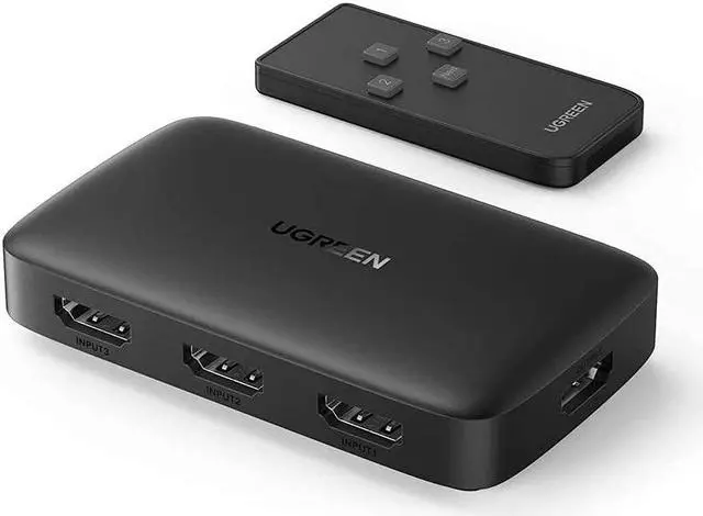 Alt view image 2 of 7 - UGREEN 2 in 1 Out 4K HDMI USB Switch with 3 in 1 Out HDMI Switch