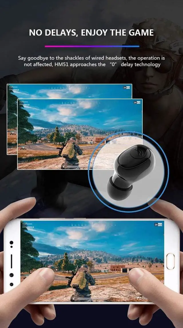 Alt view image 7 of 7 - Waterproof Bluetooth Earpiece, True Wireless Earbuds Bluetooth, Blue Tooth Earpieces for Cell Phones. Deep Bass, Cinema Quality Sound and Ideal connectivity. Includes Nice Charging case.