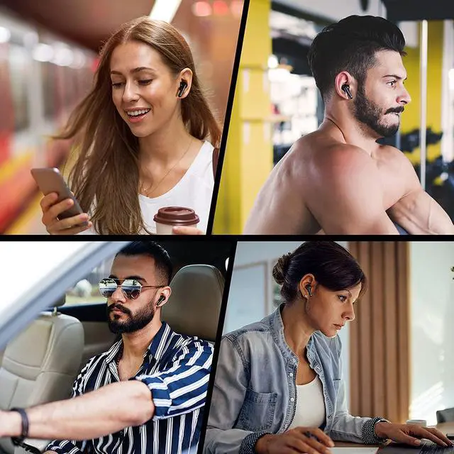 Alt view image 7 of 7 - QCY HT03 Hybrid Active Noise Cancelling Wireless Earbuds, Built-in 6 Microphones Headphones, IPX5 Waterproof Bluetooth 5.1 Stereo Earphones, QCY App, Immersive Sound Premium Deep Bass Headset