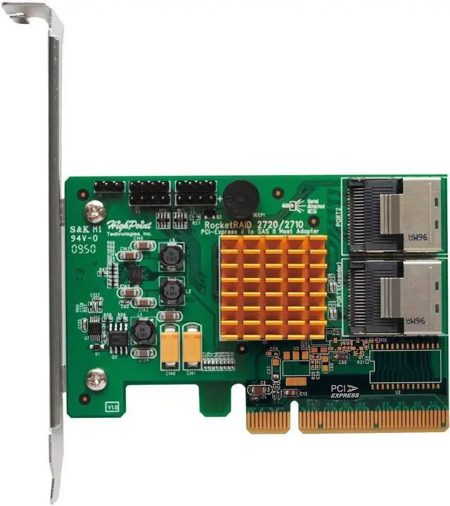 Main image of HighPoint RocketRAID 2720SGL 8-Port SAS 6Gb/s PCIe 2.0 x8 RAID HBA