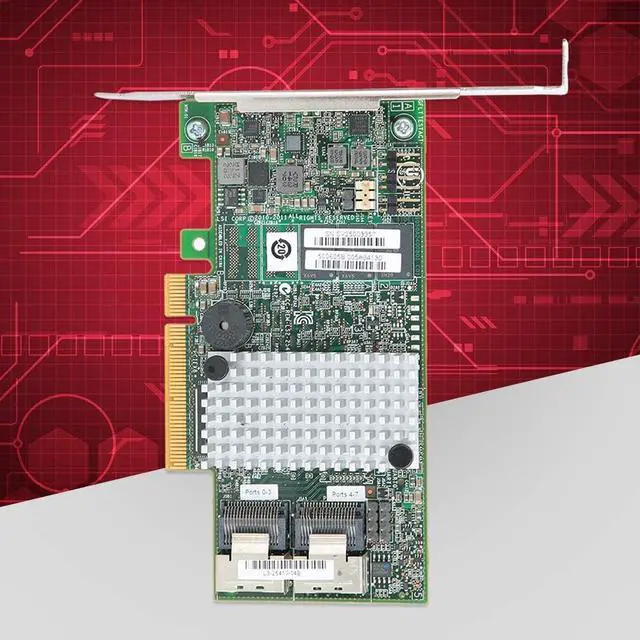 Alt view image 2 of 7 - ASHATA LSI 9267 8i 2208 Dual core Main Control Disk RAID Card Contreller Card PCIEx8 6GBps 512M Support RAID0 1 (S)