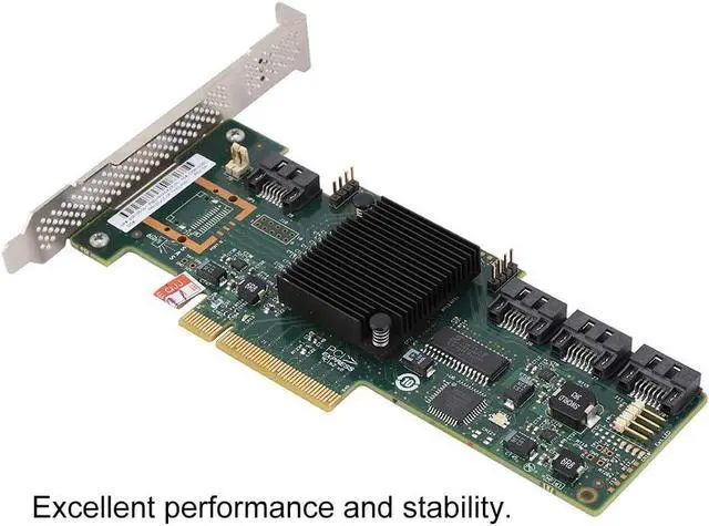 Alt view image 4 of 7 - SSD Array Card 4-Port RAID Storage Controller Card 6GB SATA/SAS Array Card for LSI IR/IT Mode, for Windows 10/8/7 with Driver(LSI IR)