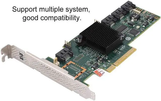 Alt view image 5 of 7 - SSD Array Card 4-Port RAID Storage Controller Card 6GB SATA/SAS Array Card for LSI IR/IT Mode, for Windows 10/8/7 with Driver(LSI IR)