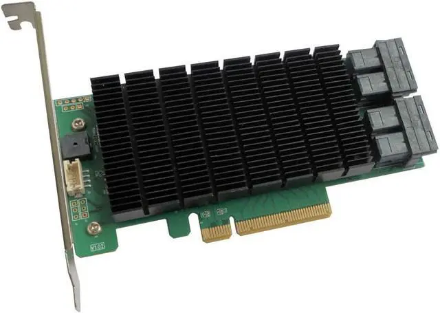 Alt view image 2 of 4 - HighPoint Technologies RocketRAID 2840C PCIe 3.0 x8 16-Port 6Gb/s SAS/SATA RAID Controller