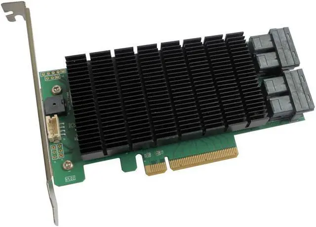 Alt view image 3 of 4 - HighPoint Technologies RocketRAID 3740C PCIe 3.0 x8 16-Port 12Gb/s SAS RAID Controller (RR3740C)
