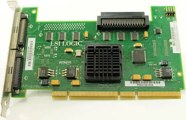 Alt view image 2 of 3 - LSI LSI22320-HP Ultra320 Dual Channel SCSI HBA PCI-X Raid Controller Card 272653-001 U320
