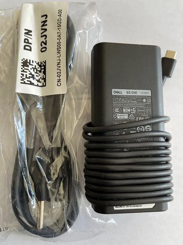 Alt view image 7 of 7 - FOR DELL New Replacement Dell 65W Type-C AC Adapter For Dell 11 3100 2-in-1 Chromebook, Compatible with P/N HA65NM190, 0WMDHR, WMDHR, MVPDV, 0MVPDV.