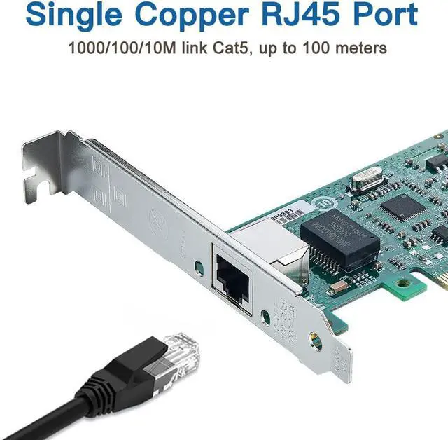 Alt view image 2 of 6 - Gigabit PCIe NIC with Intel 82574L Chip, 1Gb Network Card Compare to Intel EXPI9301CT/ EXPI9301CTBLK NIC, Single RJ45 Port, PCI Express X1, Ethernet Card for Windows/Windows Server/Linux