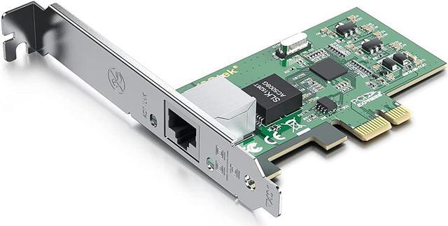 Main image of 1G Gigabit Desktop PCI-e Network Adapter (NIC) with Intel 82574L Chip | 10/100/1000Mbps Ethernet Network Card | Single Copper RJ45 Port | PCI-e X1 | Compare to Intel EXPI9301CT / EXPI9301CTBLK