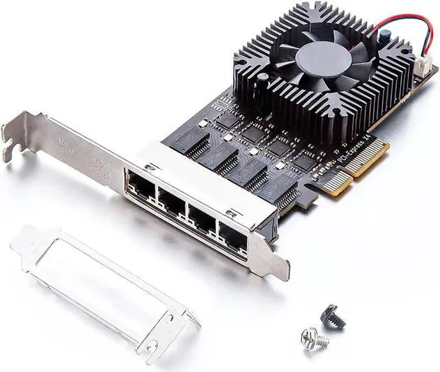 Main image of 10Gtek 100M/1000M/2.5G NIC Network Card, Quad RJ-45 Port, with Realtek RTL8125BG Controller, Support Windows/Windows Server/Linux/Ubuntu/Centos/Vmware