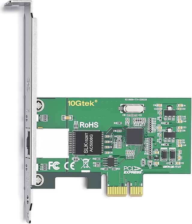 Alt view image 3 of 3 - 1G Gigabit Desktop PCI-e Network Adapter (NIC) with Intel 82574L Chip | 10/100/1000Mbps Ethernet Network Card | Single Copper RJ45 Port | PCI-e X1 | Compare to Intel EXPI9301CT / EXPI9301CTBLK