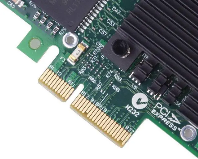 Alt view image 5 of 6 - 1000Mbps Gigabit Ethernet Converged Network Adapter (NIC) | with Intel 350 Chip | Ethernet PCI Express NIC Network Card | Quad Copper RJ45 Ports | PCI Express 2.1 X4 | Compare to Intel I350-T4