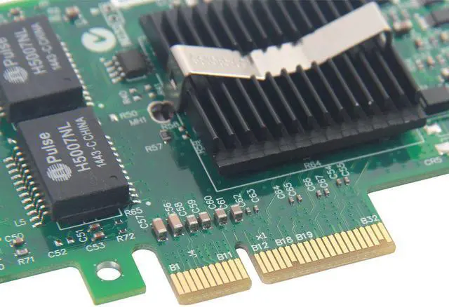 Alt view image 6 of 7 - 10/100/1000Mbps Gigabit Ethernet Converged Network Adapter (NIC) with Intel 82576 Chip | Ethernet PCI Express Network Card | Dual RJ45 Copper Ports | PCI Express 2.0 X4 | Compare to Intel E1G42ET