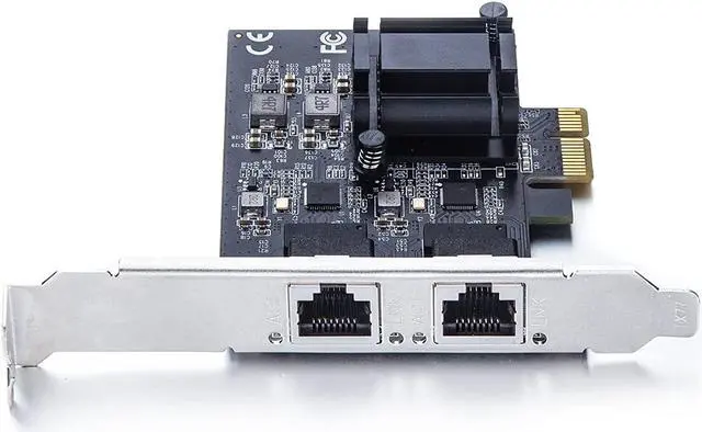 Alt view image 2 of 3 - 100M/1000M/2.5G NIC Network Card, Dual RJ-45 Port, with Realtek RTL8125BG Controller, Support Windows/ Windows Server/Linux/Ubuntu/Centos/Vmware