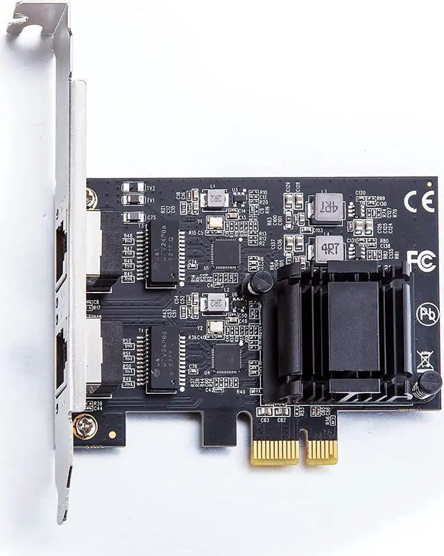 Alt view image 3 of 3 - 100M/1000M/2.5G NIC Network Card, Dual RJ-45 Port, with Realtek RTL8125BG Controller, Support Windows/ Windows Server/Linux/Ubuntu/Centos/Vmware