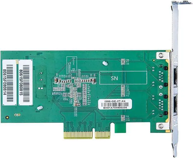 Alt view image 6 of 7 - 1G 1000Mbps Gigabit Ethernet Converged Network Adapter (NIC) with Intel I350AM2 Controller | Ethernet PCI Express Network Card | Dual Copper RJ45 Ports | PCIE 2.0 X4 | Compare to Intel I350-T2