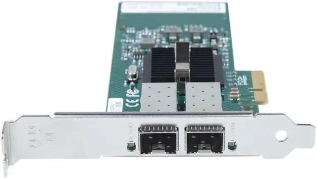 Alt view image 2 of 7 - 10/100/1000Mbps Gigabit Ethernet Converged Network Adapter (NIC) | with Intel 82576 Chip | Ethernet PCI Express NIC Network Card | Dual SFP Ports | PCI Express 2.0 X4 | Compare to Intel E1G42EF