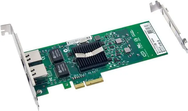 Main image of 10/100/1000Mbps Gigabit Ethernet Converged Network Adapter (NIC) with Intel 82576 Chipset, Compare to Intel E1G42ET, Dual Copper RJ45 Ports, PCI-E 2.0 X4