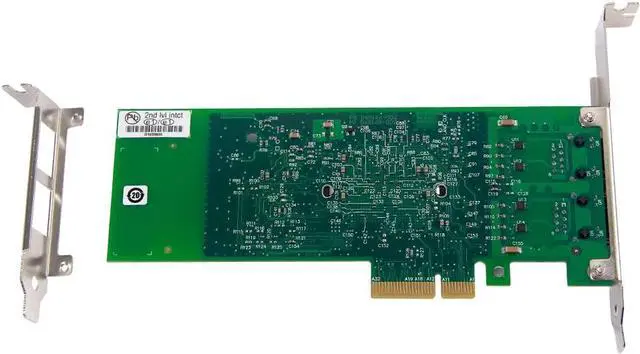 Alt view image 6 of 6 - 10/100/1000Mbps Gigabit Ethernet Converged Network Adapter (NIC) with Intel 82576 Chipset, Compare to Intel E1G42ET, Dual Copper RJ45 Ports, PCI-E 2.0 X4