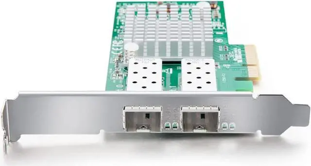 Alt view image 2 of 6 - 1.25G Gigabit Ethernet Server Adapter Network Card, with Intel I350 Controller, Dual SFP Ports, Compare to I350-F2, Support Windows Server/Linux/Freebsd/VMware