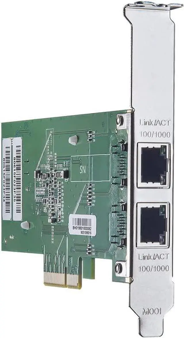 Alt view image 4 of 5 - 1.25G Gigabit Ethernet Converged Network Adapter (NIC) with Intel I350AM2 Controller - Compatible for Intel I350-T2, Dual Copper RJ45 Ports, PCI-E 2.1 X4