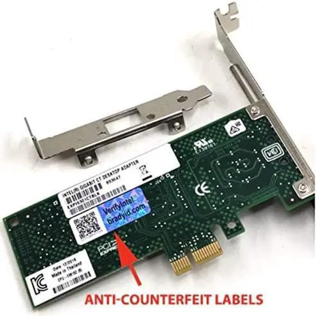 Alt view image 3 of 4 - Intel EXPI9301CTBLK 10/ 100/ 1000Mbps PCI-Express Network Adapter 1 x RJ45