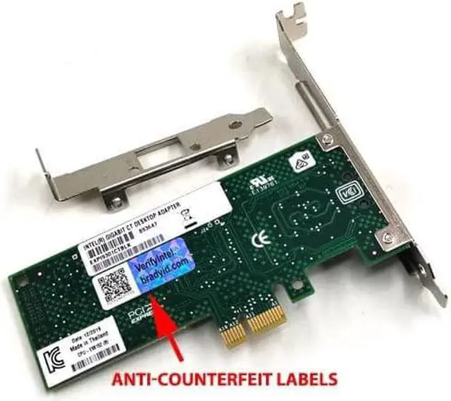 Alt view image 4 of 4 - Intel EXPI9301CTBLK 10/ 100/ 1000Mbps PCI-Express Network Adapter 1 x RJ45