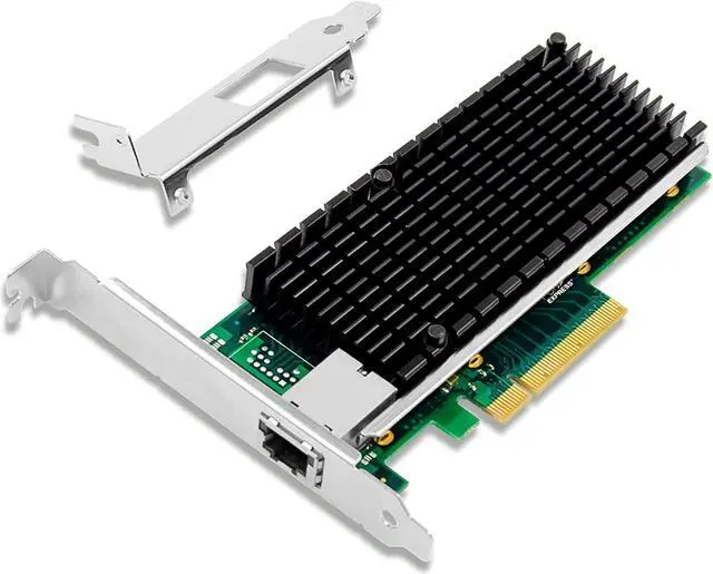 Main image of 10Gb Ethernet NIC with Intel X540-BT1 Controller, 10G PCI-E Network Card Compare to Intel X540-T1 Converged Network Adapter, Single RJ45 Copper Ports, PCI Express X8