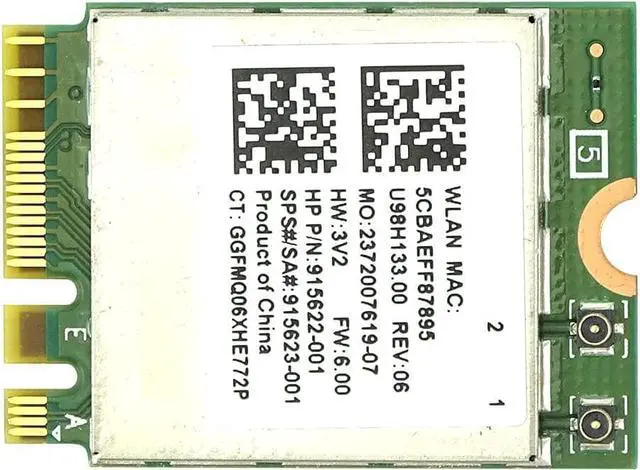 Alt view image 2 of 5 - LIAN MO Wireless LAN Card RTL8822BE Dual Band 2.4G/5G Network Speed: 867Mbps Network Protocol: 802.11a/b/g/n/ac Support 4.2 Bluetooth Windows 7, 8, 10