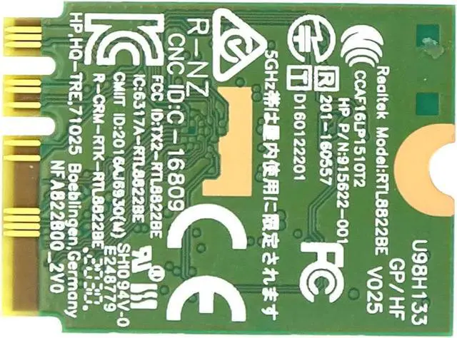 Alt view image 3 of 5 - LIAN MO Wireless LAN Card RTL8822BE Dual Band 2.4G/5G Network Speed: 867Mbps Network Protocol: 802.11a/b/g/n/ac Support 4.2 Bluetooth Windows 7, 8, 10