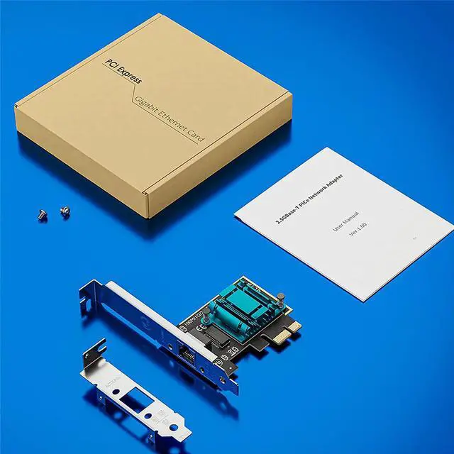 Alt view image 7 of 7 - 2.5GBase-T PCIE Network Card 2500/1000/100Mbps PCI Express Gigabit Ethernet Adapter, Network Adapter for PC, Supported Windows 11/10/8/7 and Mac 10.7 (Above)