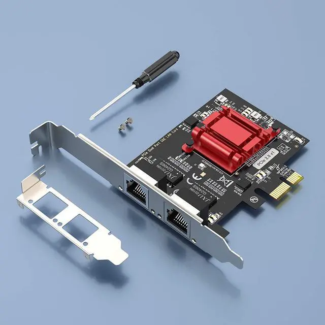 Alt view image 4 of 7 - EDUP Dual Port 1Gbps PCIe Network Card with Intel 82576 Chip, Gigabit Ethernet Converged Adapter, 2 RJ45 Ports PCI Express NIC Card for Server Support Windows/Windows Server/Linux/Freebsd/DOS