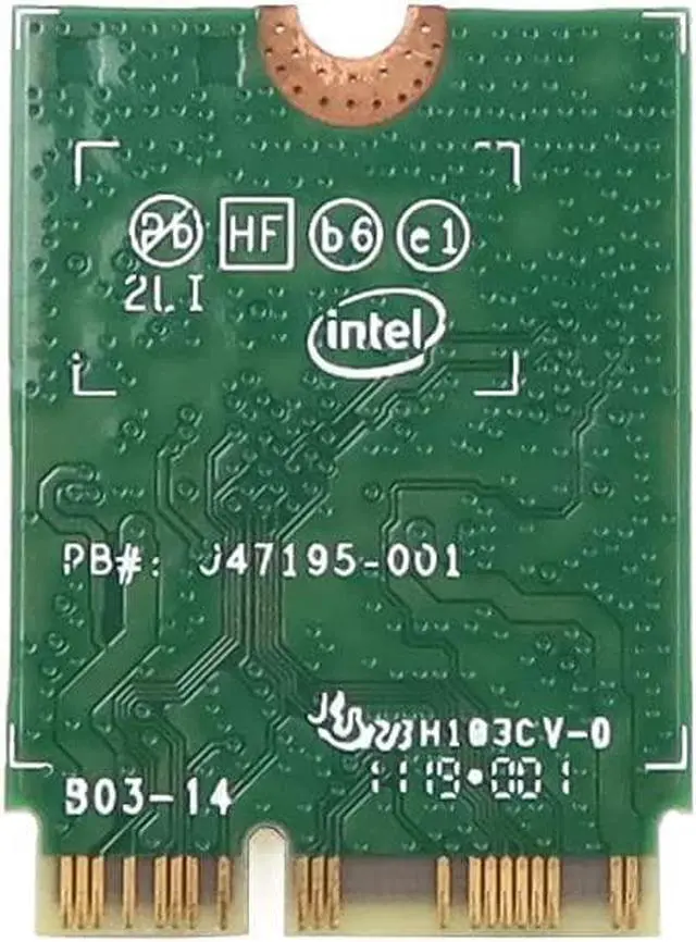 Alt view image 2 of 2 - 9560NGW R Wireless-AC 9560 PCI-Express M.2 2230 802.11ac WLAN Bluetooth 5.1 WiFi Card VHXRR 0VHXRR CN-0VHXRR Compatible Replacement Spare Part for Intel Compatible and Laptop Systems