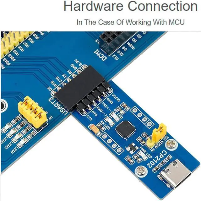 Alt view image 4 of 6 - waveshare PL2303 USB-C to UART (TTL) Communication Module USB-Type C Connector,Compatible with 1.8V/2.5V/3.3V/5V Logic Level,Support Windows XP/7/8/10/11