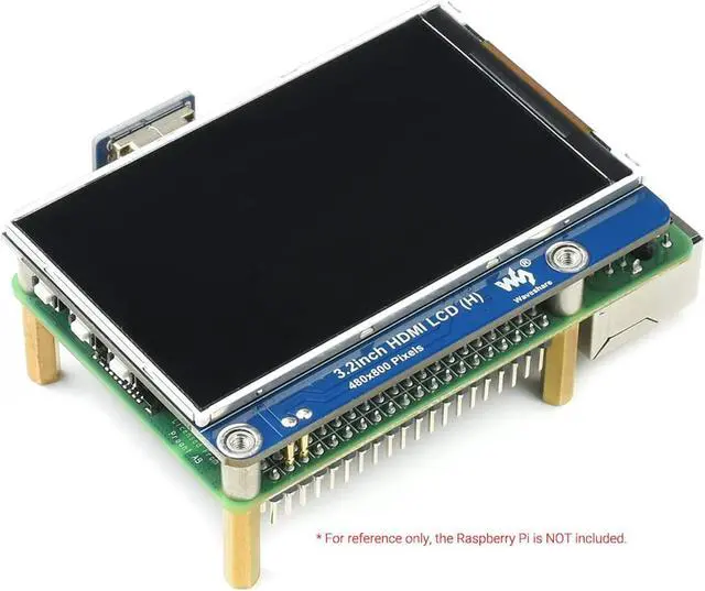 Alt view image 4 of 7 - waveshare 3.2inch IPS LCD Display (H) for Raspberry Pi 4B/3B+/3B/2B/Zero/Zero W/Zero WH and Jetson Nano and Windows 11/10/8.1/8/7, 480×800 Pixel, Adjustable Brightness, No Touch