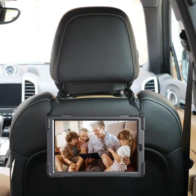 Alt view image 6 of 7 - Galaxy Tab A 10.5 Case by Heavy Duty Shield Rotating Palmstrap Kickstand Shoulder Strap Tempered Glass Screen Protector Cover for Samsung Galaxy Tab A 10.5-inch T590 SM-T590 (Black)