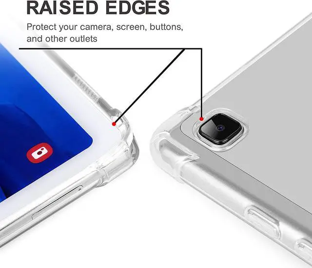 Alt view image 6 of 7 - Galaxy Tab A7 10.4 Case, Premium TPU Skin Case Cover Ultra Thin and Lightweight Protection with Camera & Charging Port Cut-Outs for Samsung Galaxy Tab A7 10.4-inch T500 [Clear]
