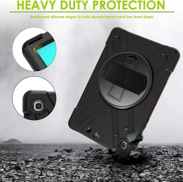 Alt view image 7 of 7 - Galaxy Tab S5e 10.5 Case 2019 T720 T725, Shockproof Heavy Duty Full Body tab-s5e Case, Stand, Shoulderstrap Sling, Rugged Case for Samsung Galaxy Tab S5E 10.5" SM-T720 SM-T725 (Shield Black)