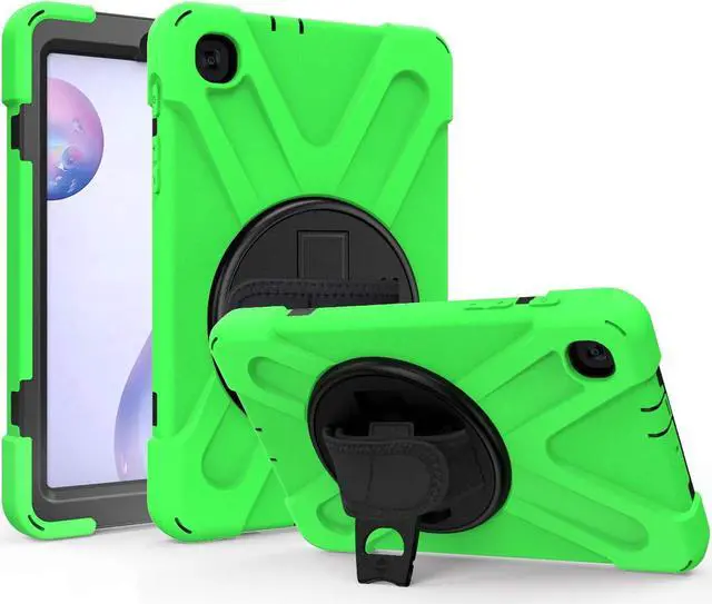 Main image of Galaxy Tab A 8.4 Case, T307/T307U 2020, Heavy Duty Shockproof Durable Case, Stand, Handstrap, Carrying Strap Sling for Samsung Galaxy Tab A 8.4 SM-T307 SM-T307U SMT307 (Shield Green)